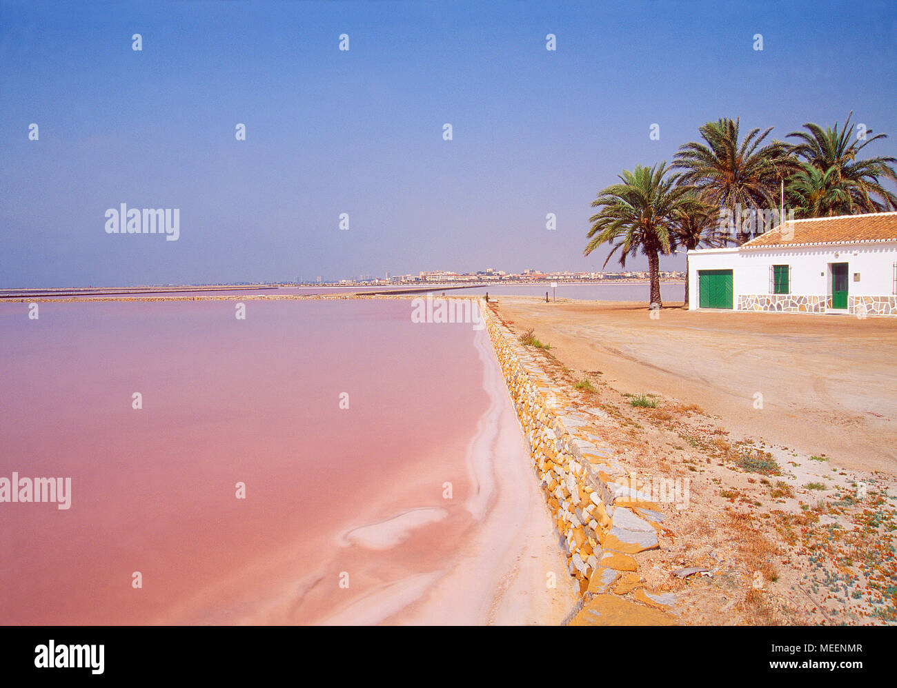 Salt works. San Pedro del Pinatar, Murcia, Espagne. Banque D'Images