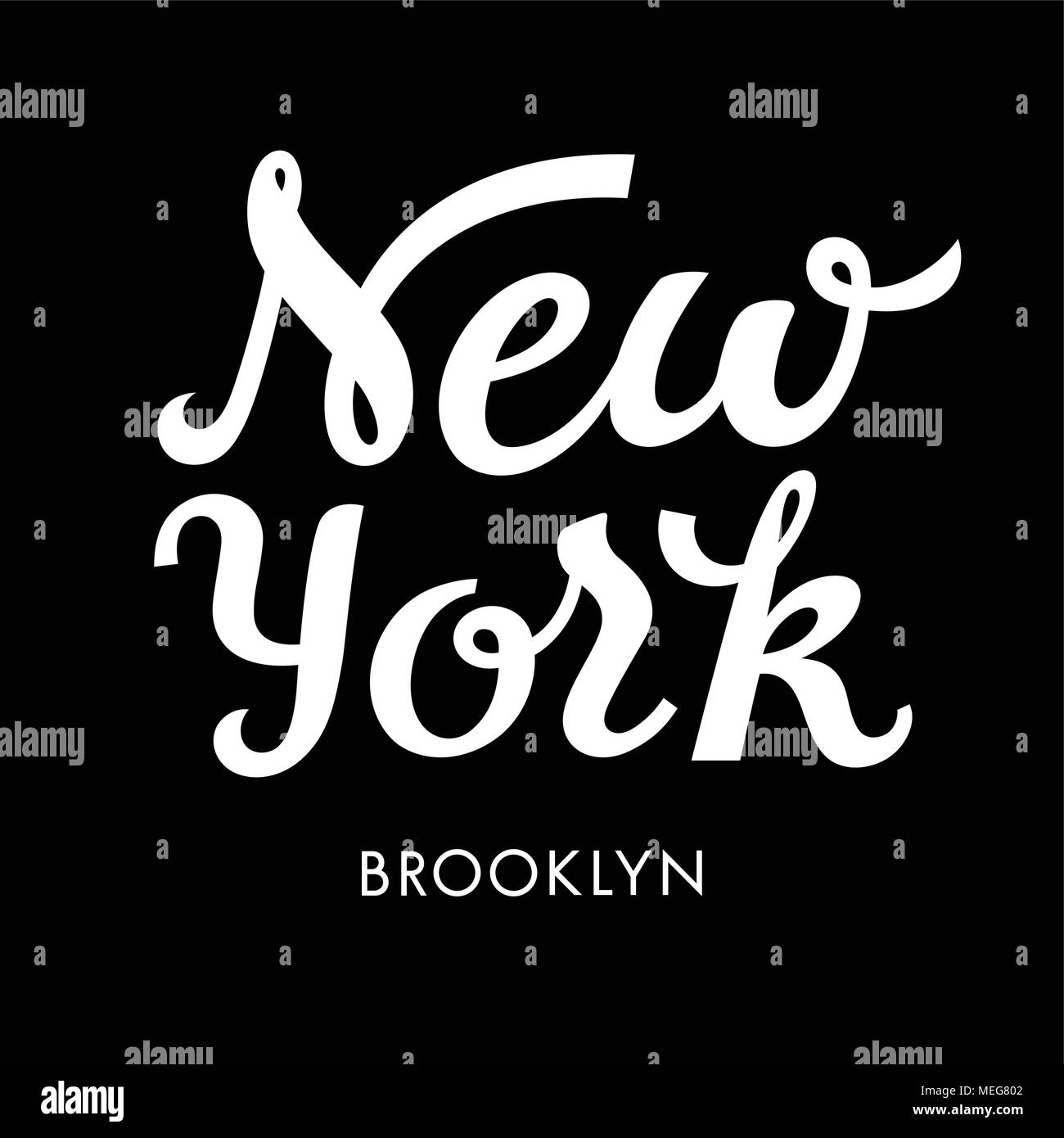 New York City Brooklyn typographie / T-shirt design graphique / / vecteurs graphiques en t Illustration de Vecteur