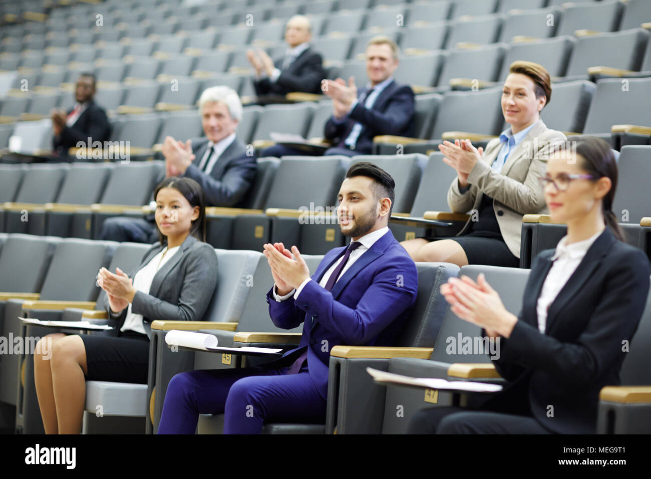 Discours réussie Banque D'Images