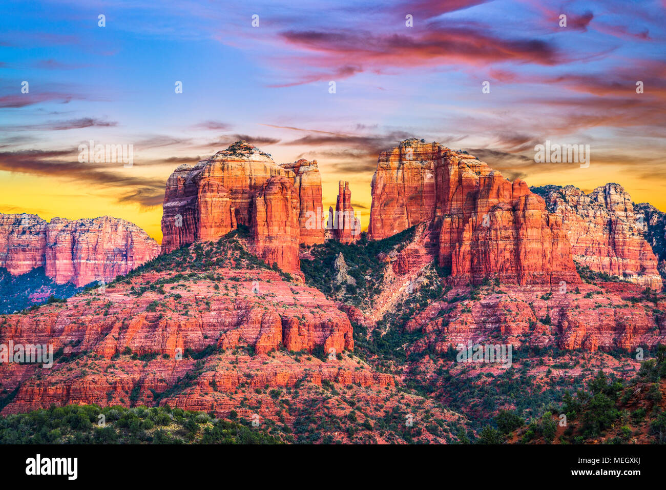 Sedona, Arizona, USA au Red Rock State Park. Banque D'Images