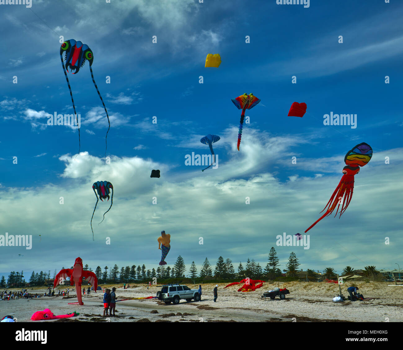 2018 Adelaide International Kite Festival à la plage de sémaphore, l'Australie a Göteborg Banque D'Images