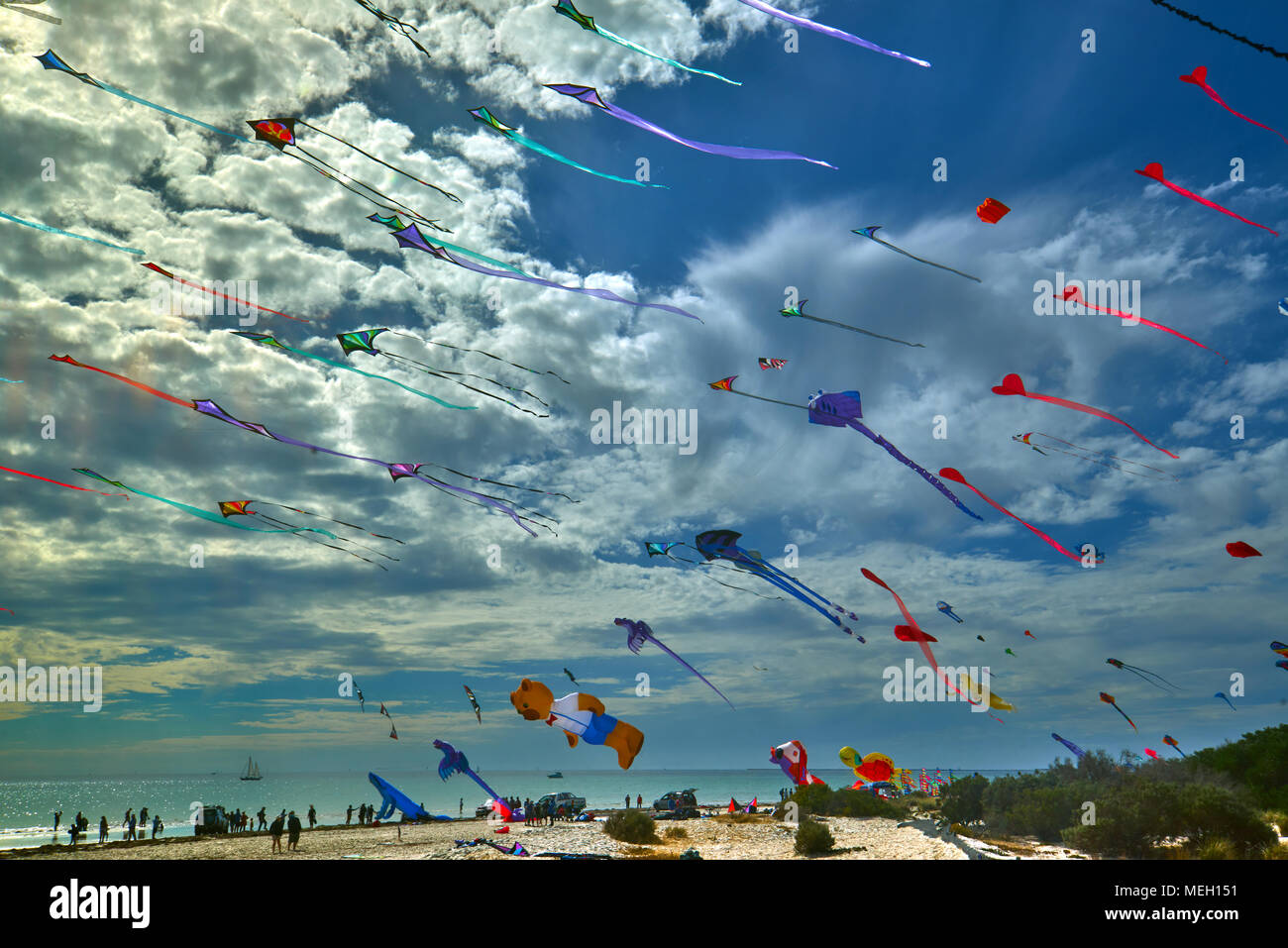 2018 Adelaide International Kite Festival à la plage de sémaphore, l'Australie a Göteborg Banque D'Images