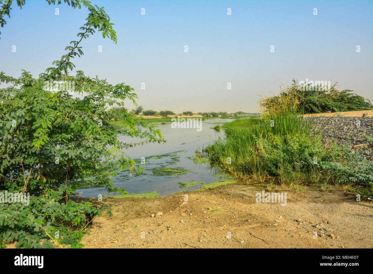 Belle rivière à Jeddah, Arabie saoudite Banque D'Images