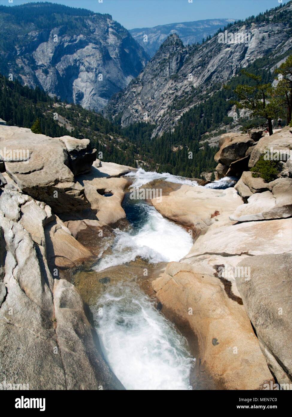 Nevada Falls, Yosemite, Californie Banque D'Images