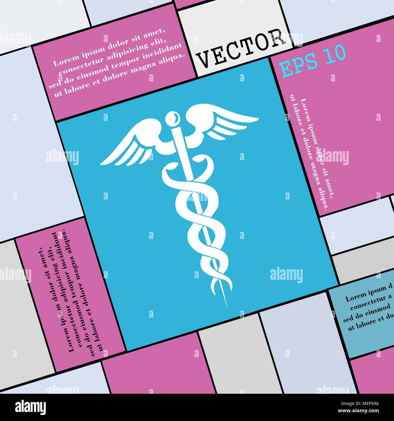 L'icône de médecine signe. Une télévision moderne style pour votre conception. Vector illustration Illustration de Vecteur