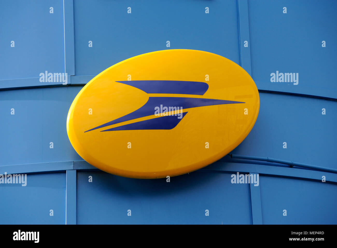 LOGO FRANÇAIS LAPOSTE - BUREAU DE POSTE FRANCE - MAIL - LE LOGO DE LA POSTE BUREAU DE POSTE - FRANCE LOGO - BUREAU DE POSTE © Frédéric Beaumont Banque D'Images