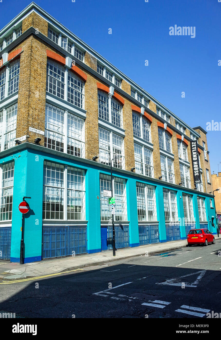 Zetland House au coeur de Londres, dans le quartier de Shoreditch hots l'espace de bureau pour les industries de la création Banque D'Images