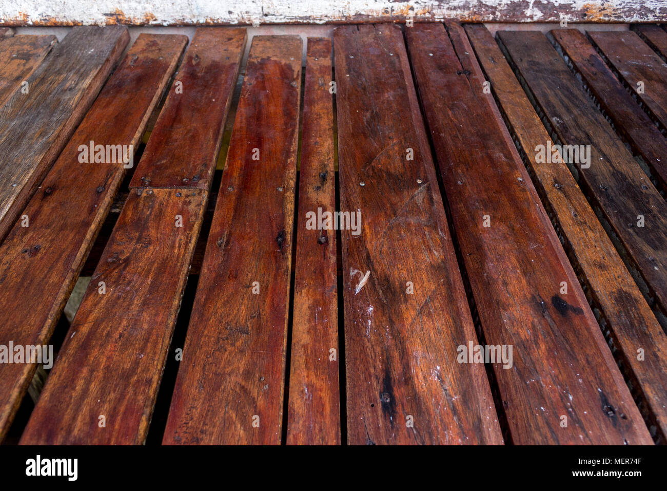Panneau de plancher vide point de vue texture background Banque D'Images