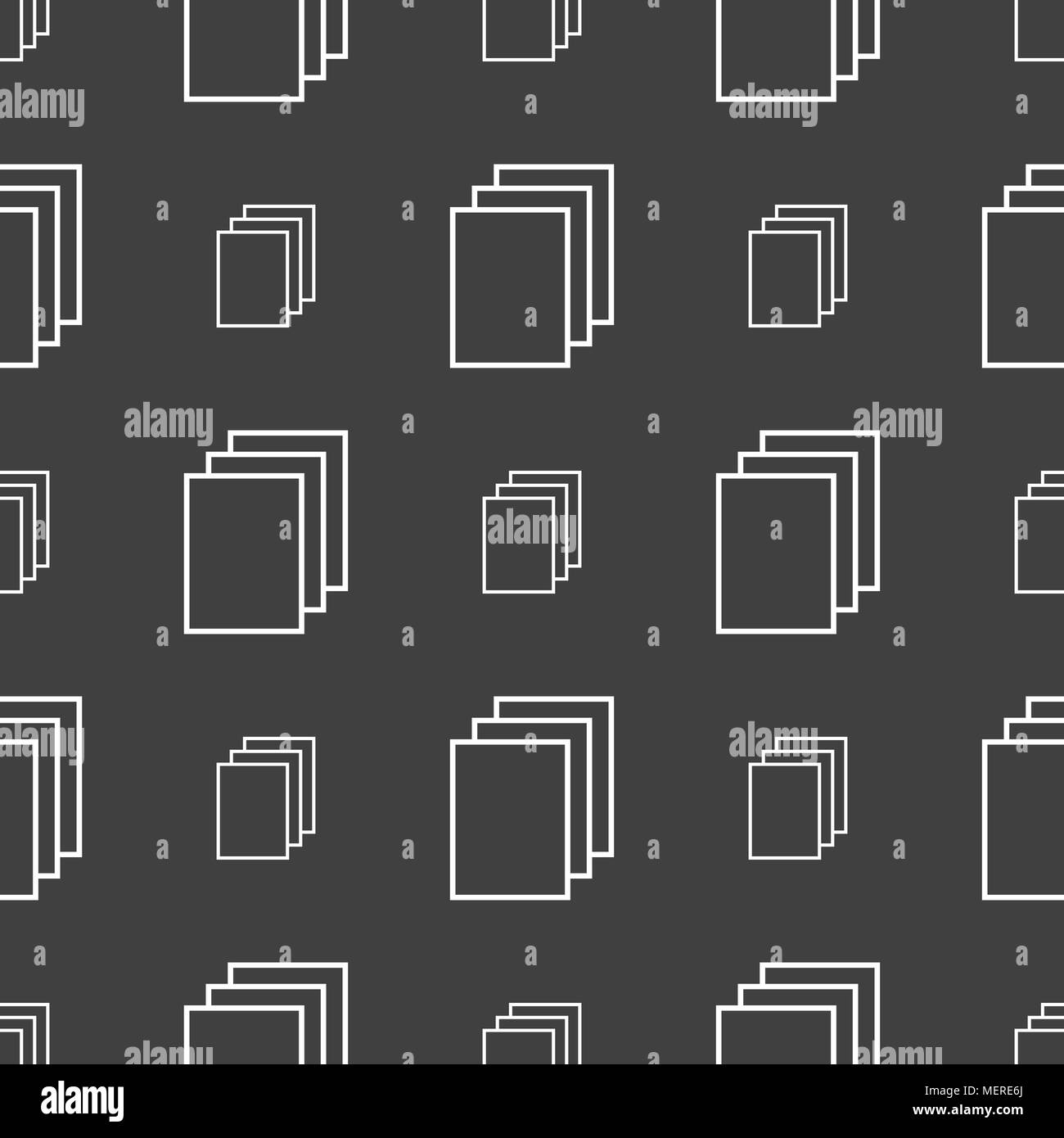 Copier le fichier icône signe. Document double symbole. Motif