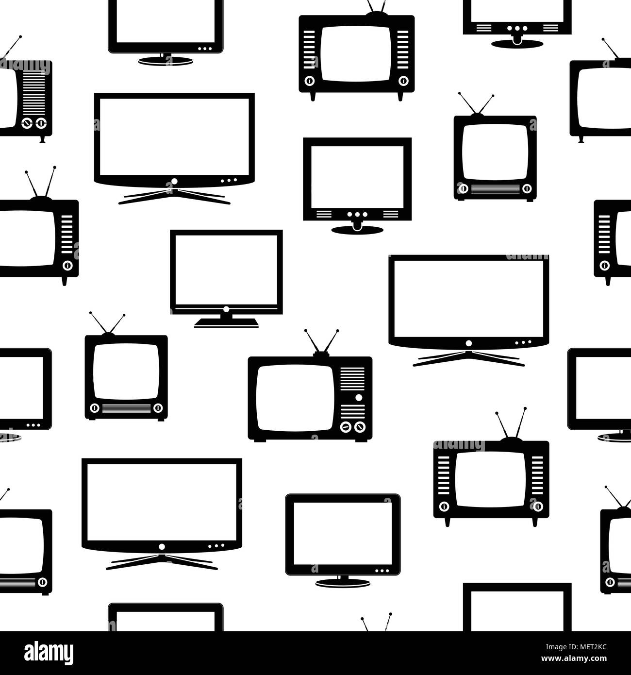 Modèle logique de la télévision Illustration de Vecteur