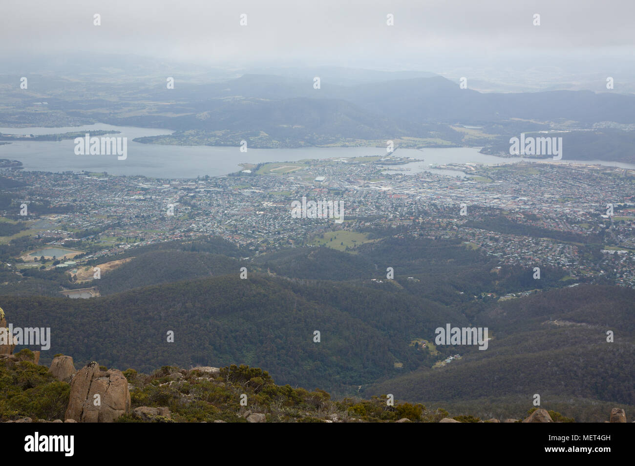 Le Mont Wellington, Tasmanie, Australie. Banque D'Images