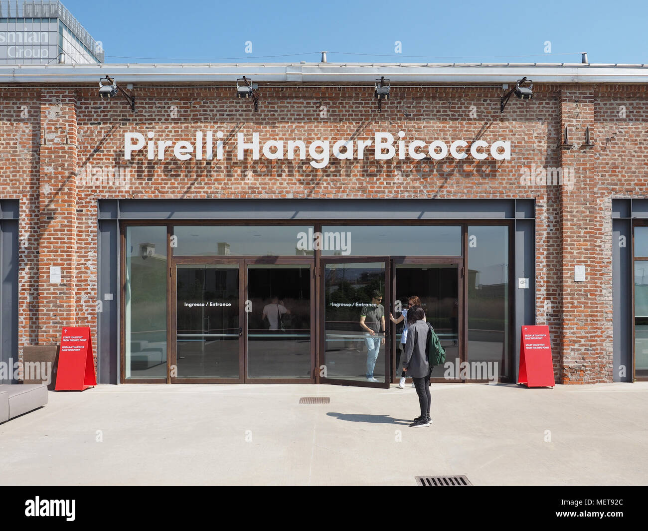 MILAN, ITALIE - CIRCA AVRIL 2018 : Pirelli Hangar Bicocca centre pour expositions d'art contemporain Banque D'Images