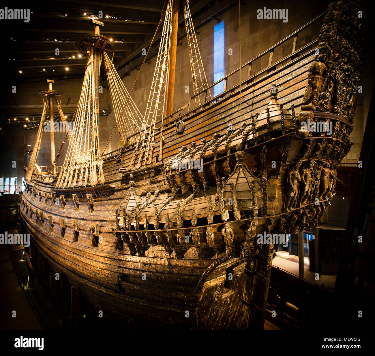 Vasa navire naval qui a chaviré et coulé à Stockholm en 1628 Banque D'Images