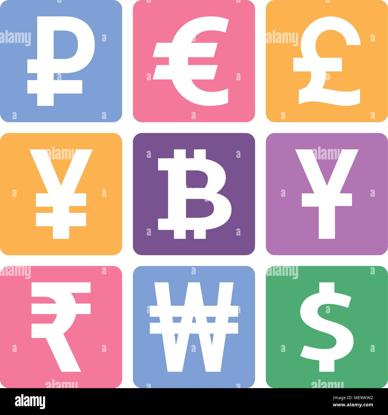 Service sign vector icons set. Monnaie d'argent d'icônes. Illustration de Vecteur