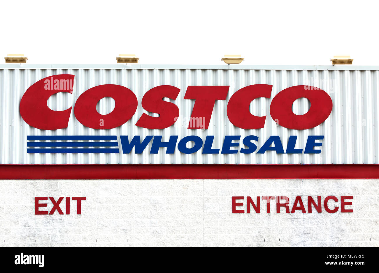 Signe de Costco Wholesale Store Banque D'Images