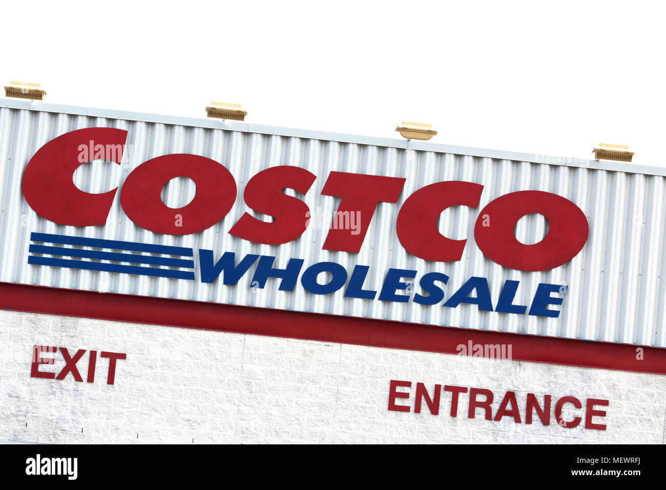 Signe de Costco Wholesale Store Banque D'Images