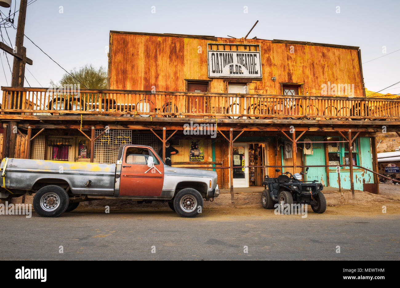 Gif shop à Oatman sur l'historique Route 66 Banque D'Images