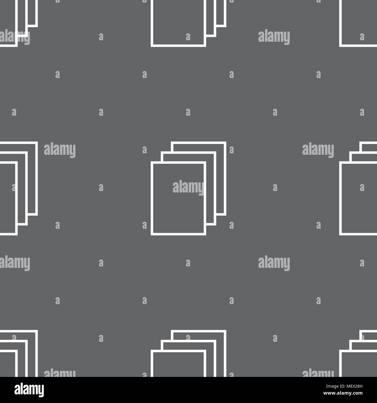 Copier le fichier icône signe. Document double symbole. Motif