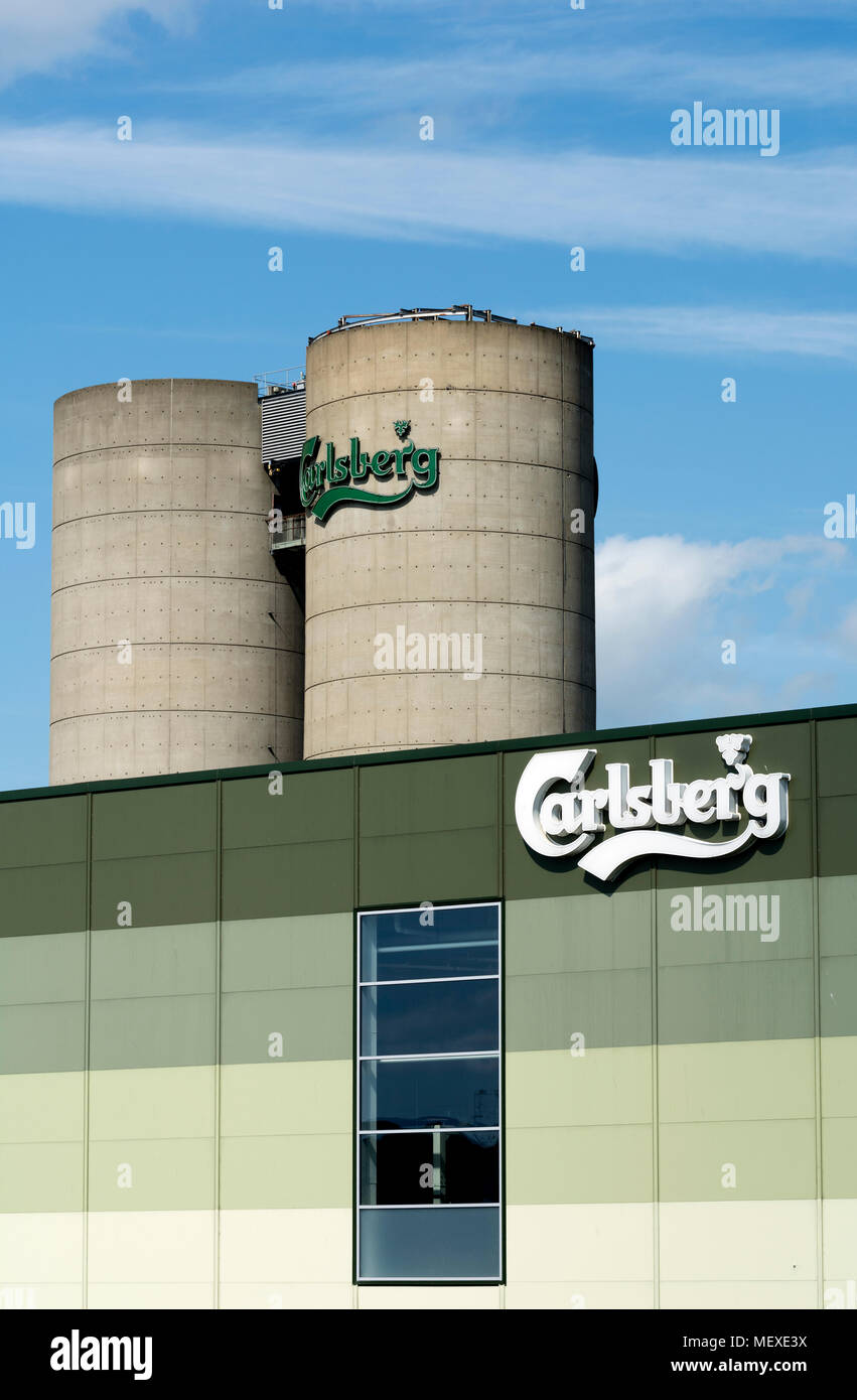 Brasserie Carlsberg, Northampton, Northamptonshire, England, UK Banque D'Images