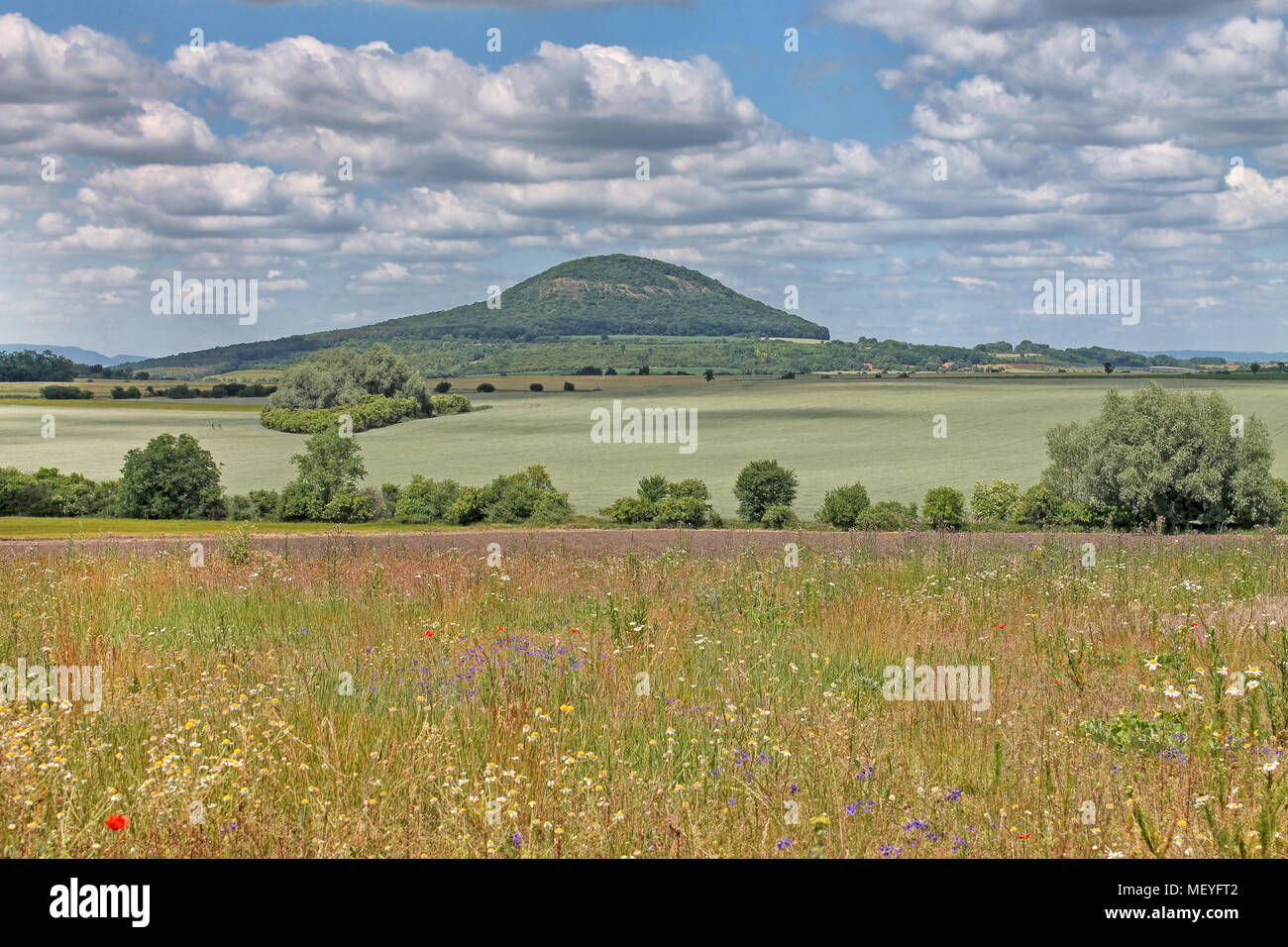 La montagne de Rip - lieu de pèlerinage populaire, la région de Bohême centrale. République tchèque. Banque D'Images