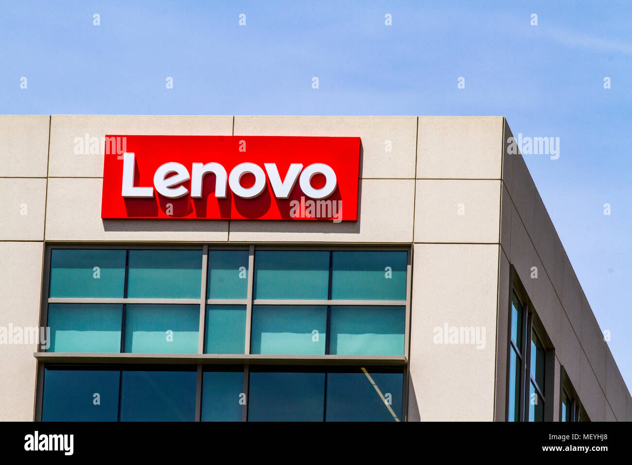 Lenovo Group Ltd. dans la Silicon Valley de Californie du Nord, USA Banque D'Images