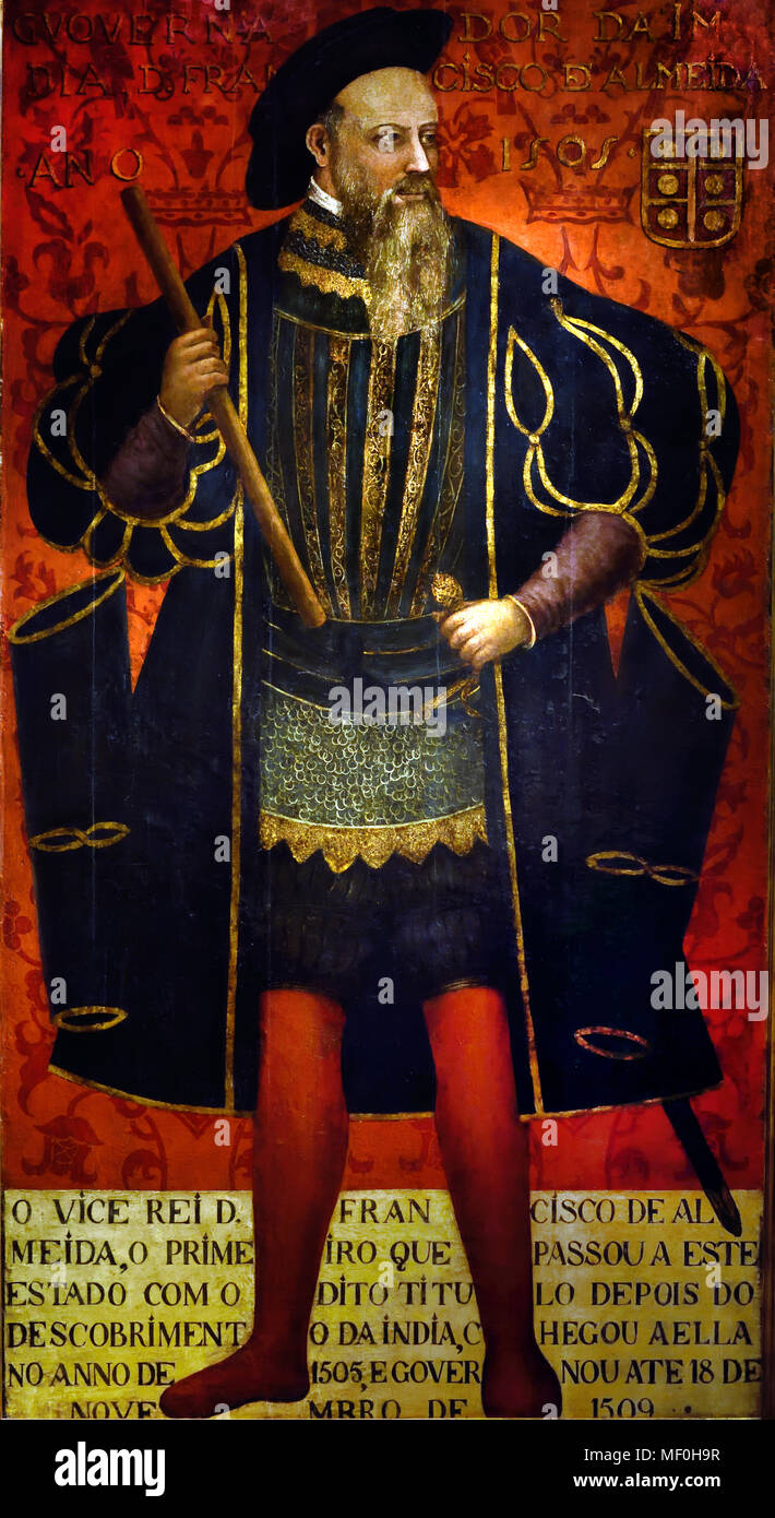 Afonso de Albuquerque a été le premier explorateur portugais qui ont débarqué à Goa le 25 janvier 1510. Le Portugal , Portugais, ( Afonso de Albuquerque, duc de Goa 1453 - 1515) (Aphonso ou Alfonso), était un général portugais, 'grand conquérant', homme d'État, et un empire builder. ) Banque D'Images