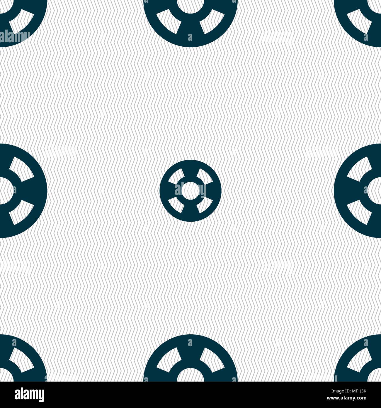 L'icône film signe. Motif géométrique transparente avec la texture. Vector illustration Illustration de Vecteur