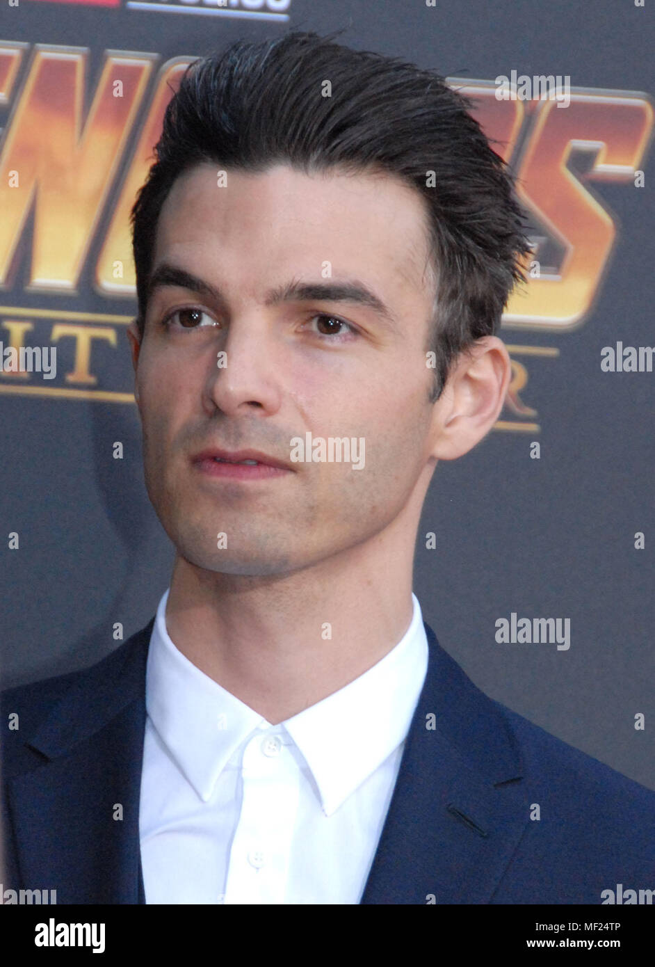 Los Angeles, Californie, USA. 23 avril, 2018. Musicien/chanteur Alex Greenwald de Phantom Planet assiste à la première mondiale de Disney et de merveilles 'Avengers : Infinity War' le 23 avril 2018 à Los Angeles, Californie. Photo de Barry King/Alamy Live News Banque D'Images