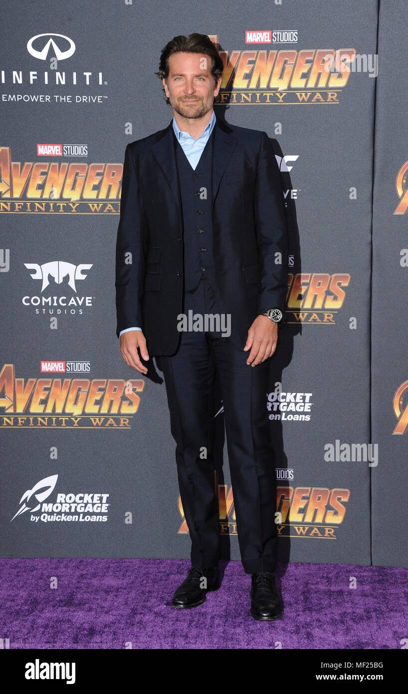 Bradley Cooper à l'infini pour des arrivées : AVENGERS Premiere guerre - Partie 2, Hollywood, Los Angeles, CA, 23 avril 2018. Photo par : Elizabeth Goodenough/Everett Collection Banque D'Images