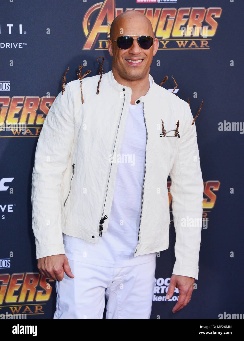 Los Angeles, Californie, USA. 23 avril, 2018. Vin Diesel 068 assiste à la première de Disney et Marvel Avengers : 'l'Infini' de la guerre le 23 avril 2018 à Los Angeles, Californie. Credit : Tsuni / USA/Alamy Live News Banque D'Images