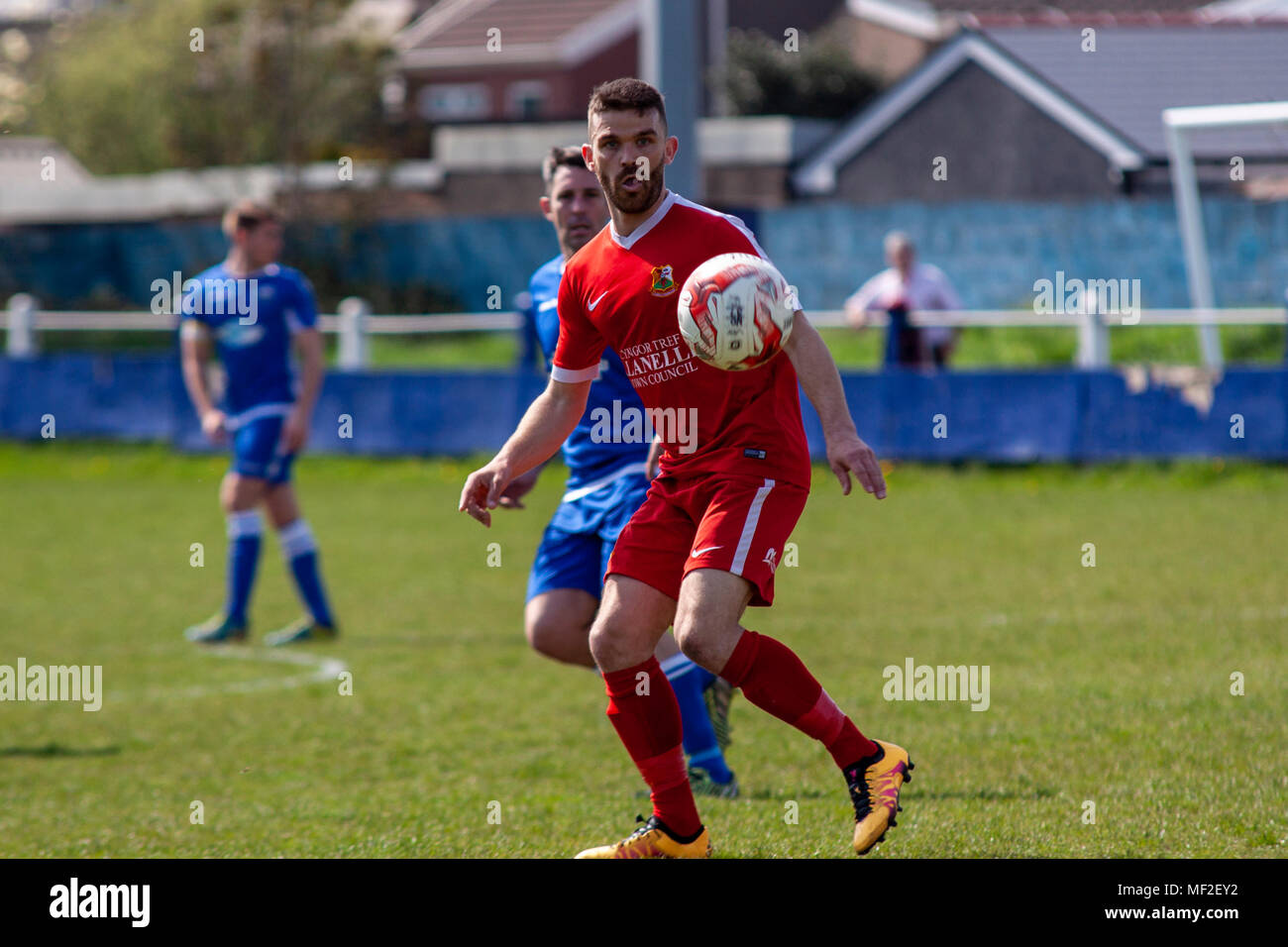 Port Talbot Town 1-3 Llanelli Ville. 21/4/18. Banque D'Images
