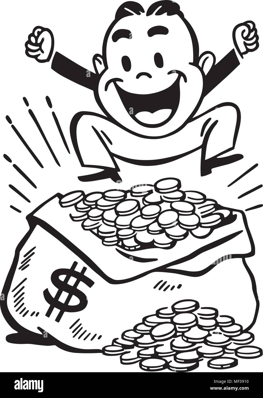 Retro Clip Art illustration - Illustration Retro Clipart Illustration de Vecteur