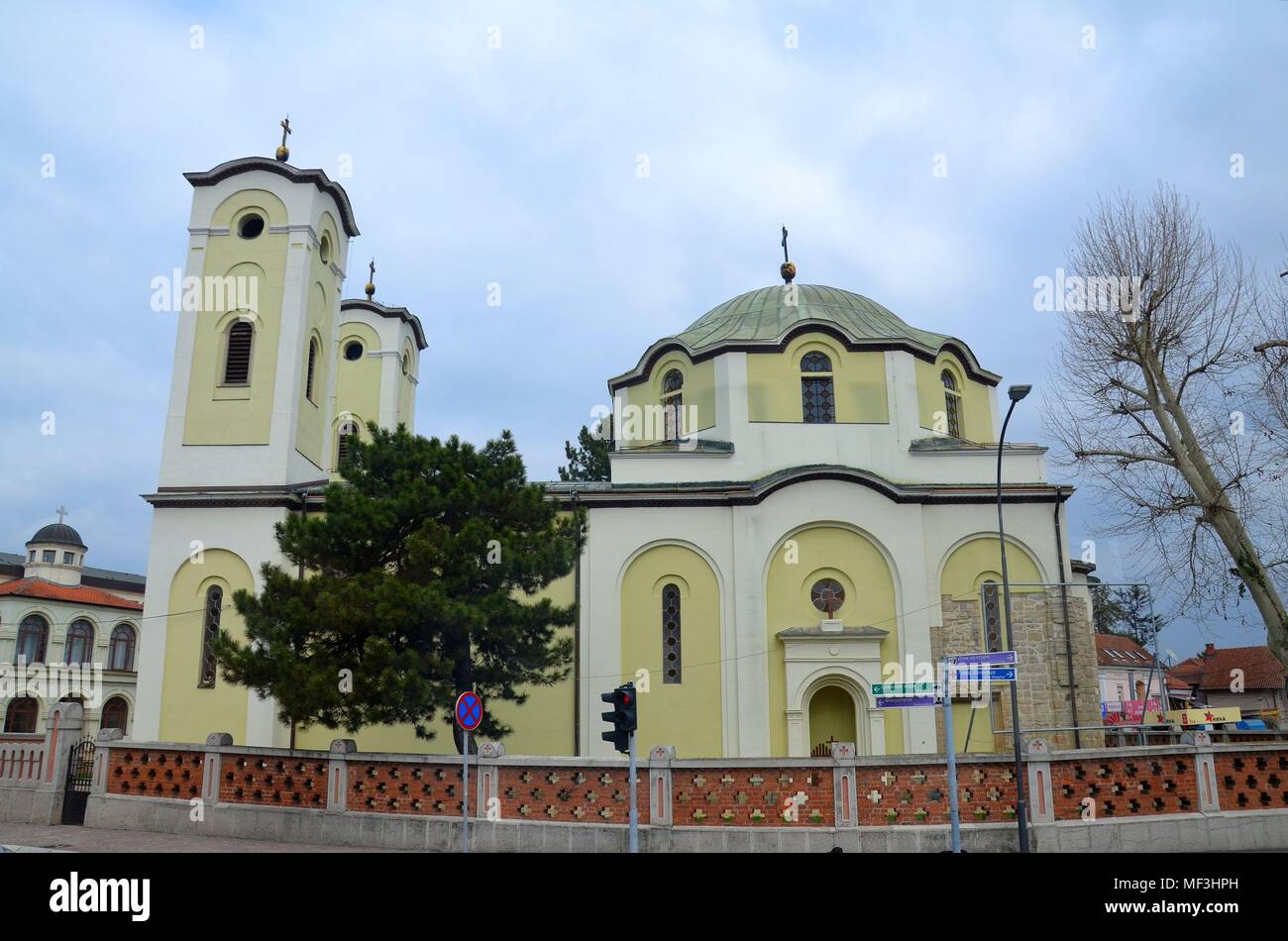 La Mère de Dieu église orthodoxe à Cacak, Serbie centrale Banque D'Images