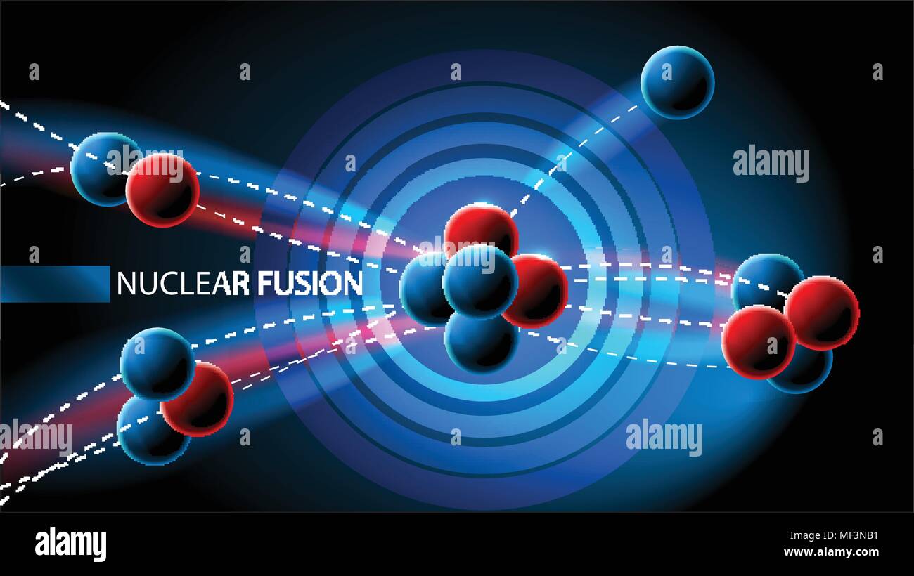 Réaction nucléaire en chaîne. Schéma d'illustration vectorielle ou diagramme Illustration de Vecteur