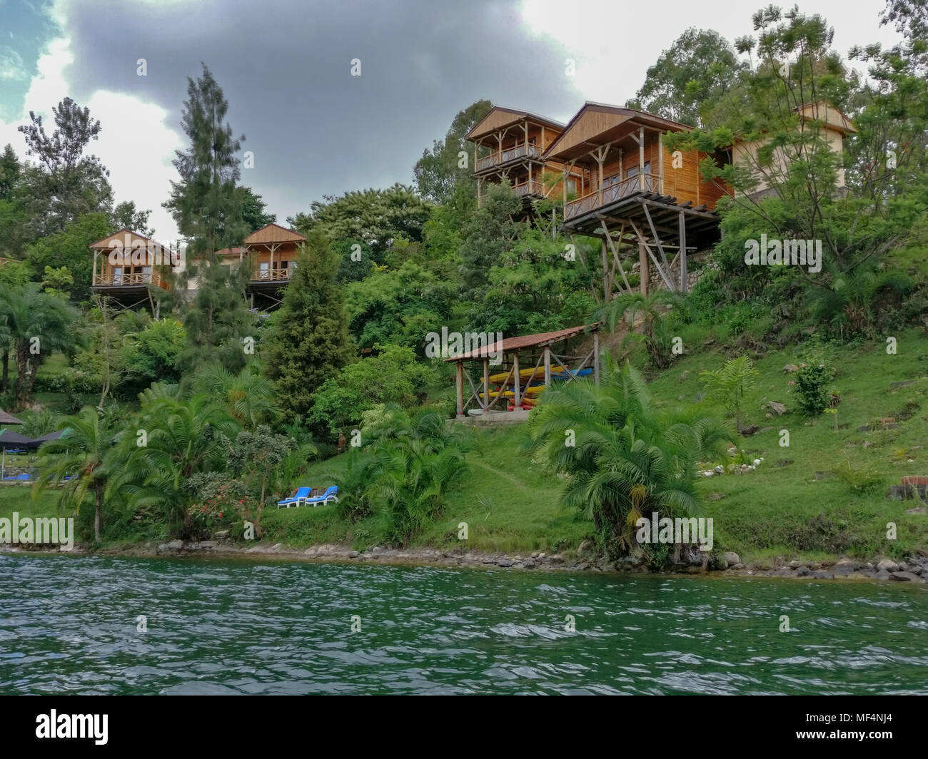 Le lac Kivu, au Rwanda (Afrique) Banque D'Images Le lac Kivu, au Rwanda (Afrique) Banque D'Images