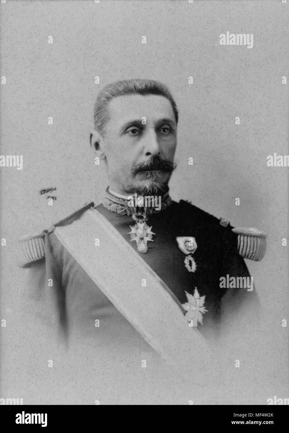 Portrait de l'amiral français Alfred Gervais ( 1837 - 1921 ) - photographie par Eugène Pirou ( 1841 - 1909 ) Banque D'Images