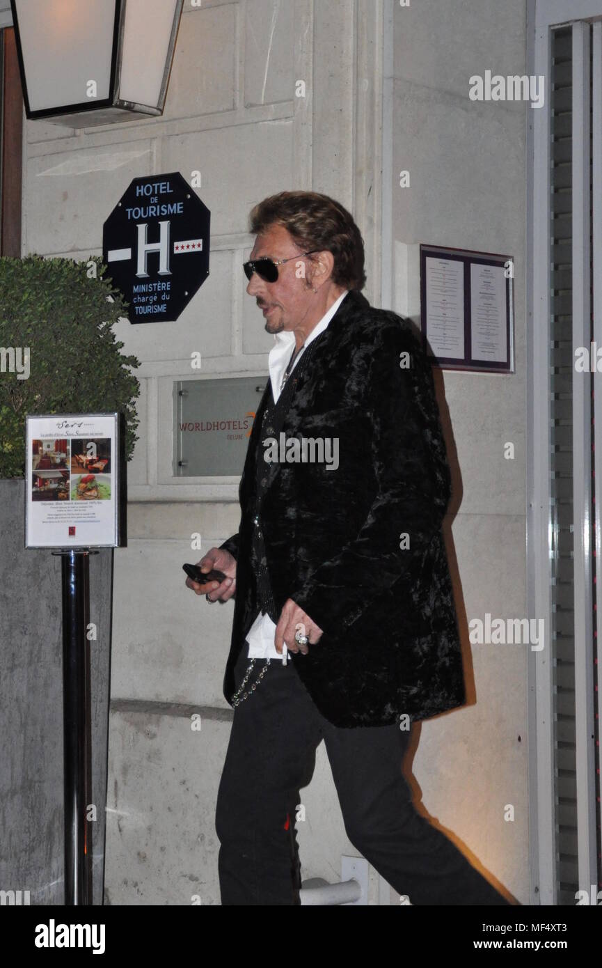 Laeticia Hallyday et Johnny Halliday Banque D'Images