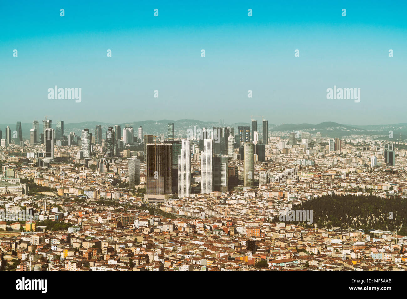 La Turquie, Istanbul, centre financier Banque D'Images