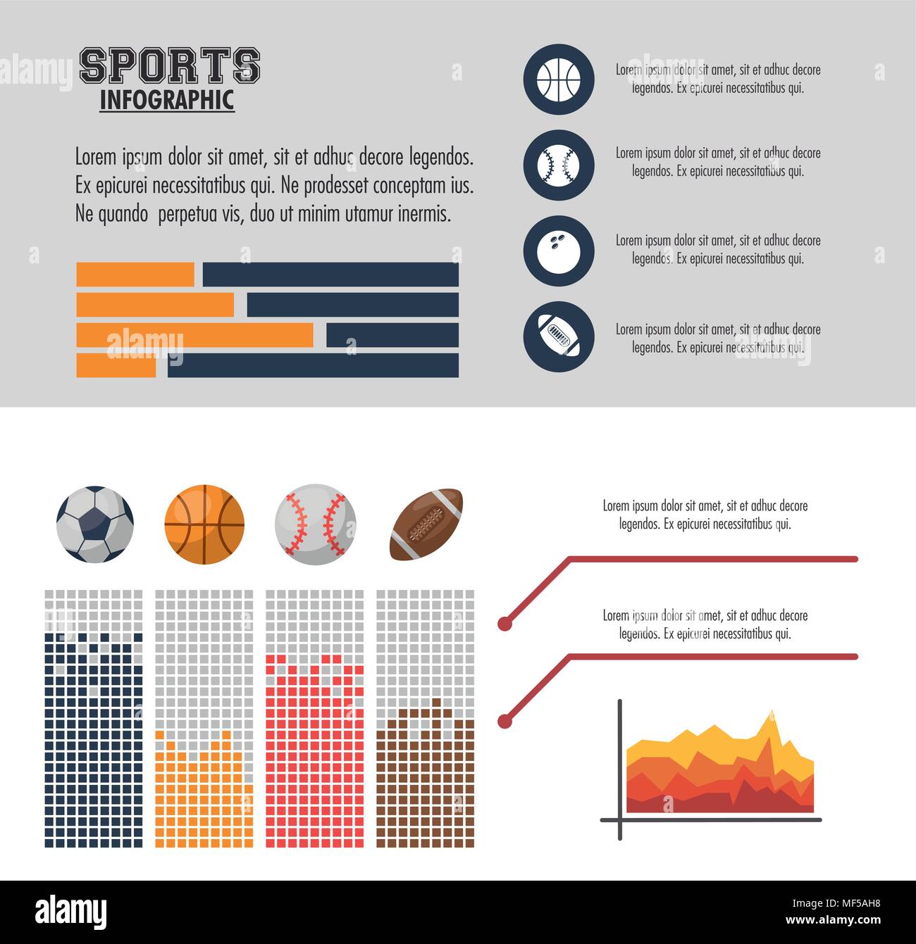 Conception infographique Sports Illustration de Vecteur