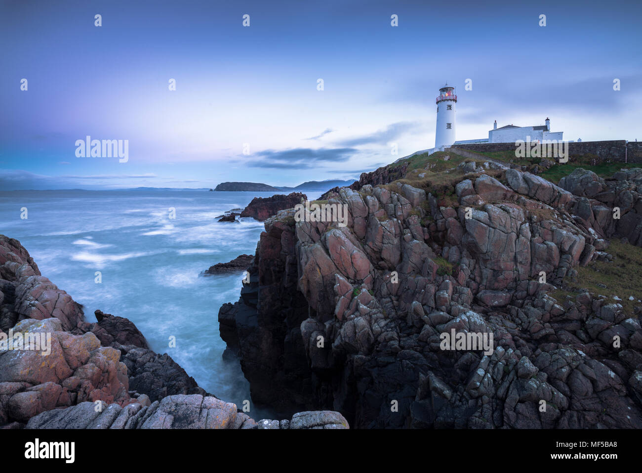 L'Irlande, le Donegal, Fanad Head Lighthouse Banque D'Images