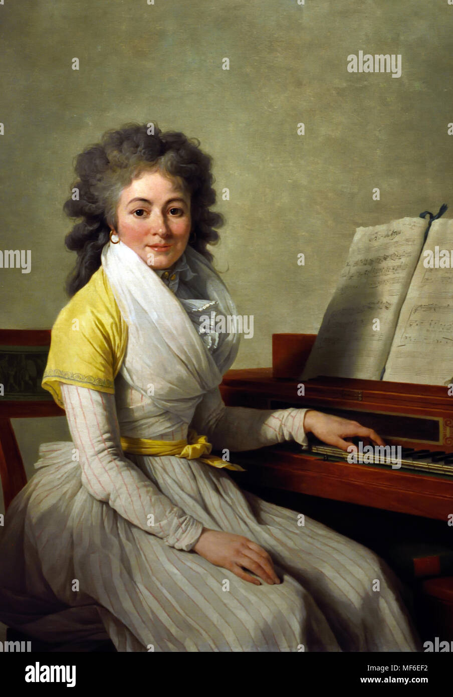 Portrait de Mademoiselle Duplant 1793 François André Vincent, Français, France 1746-1816 Banque D'Images