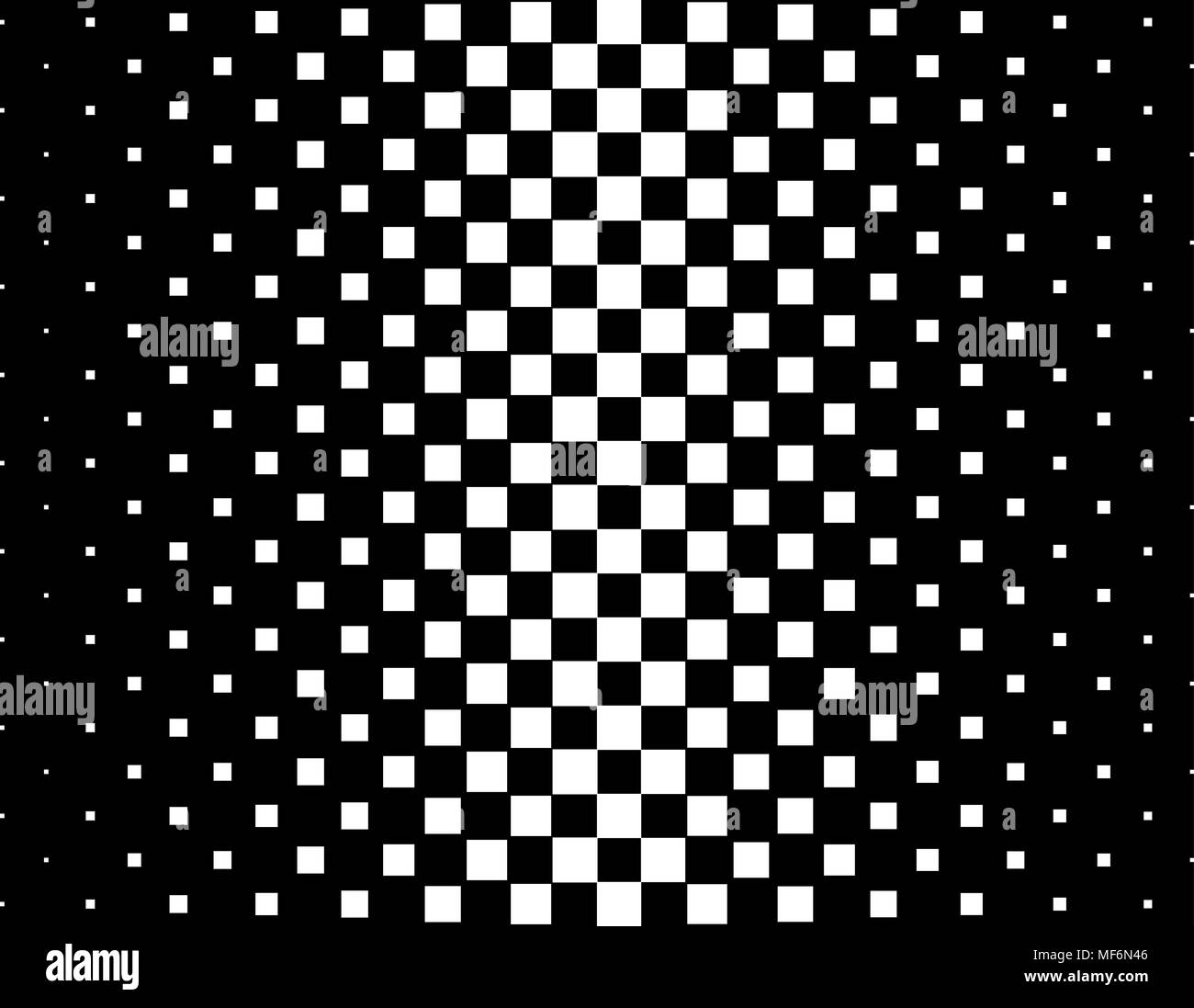 Noir et blanc demiton motif carré. Vector seamless background. Illustration Image Vectorielle