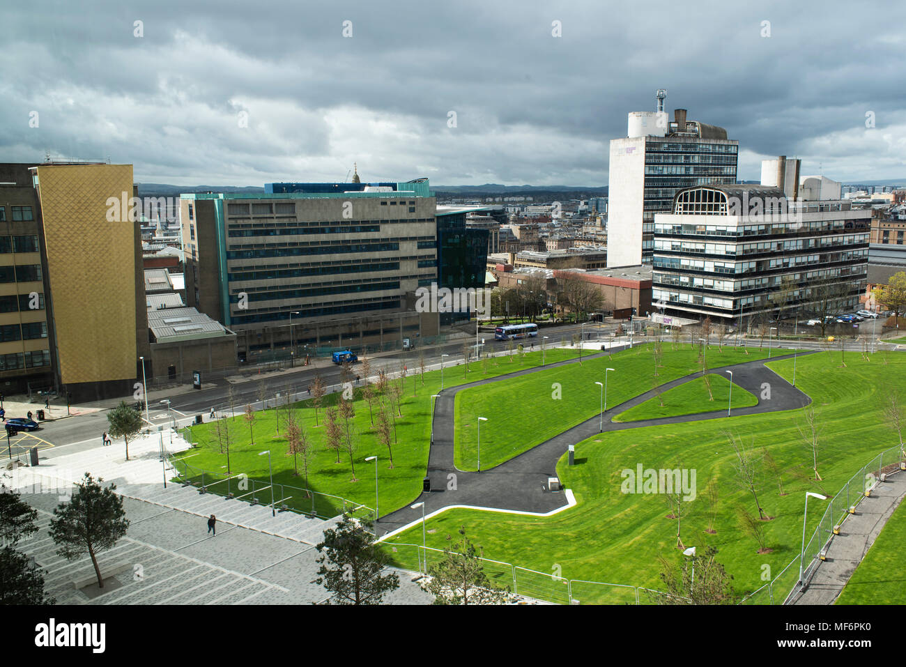 Avis de Glasgow à partir de la ville de Glasgow College Banque D'Images
