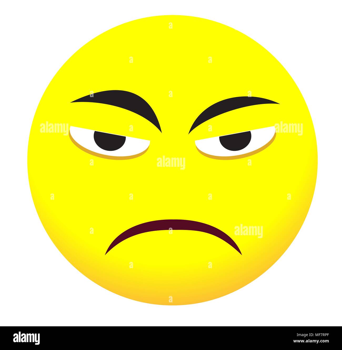 Avec l'icône Emoji visages émotionnels Illustration de Vecteur