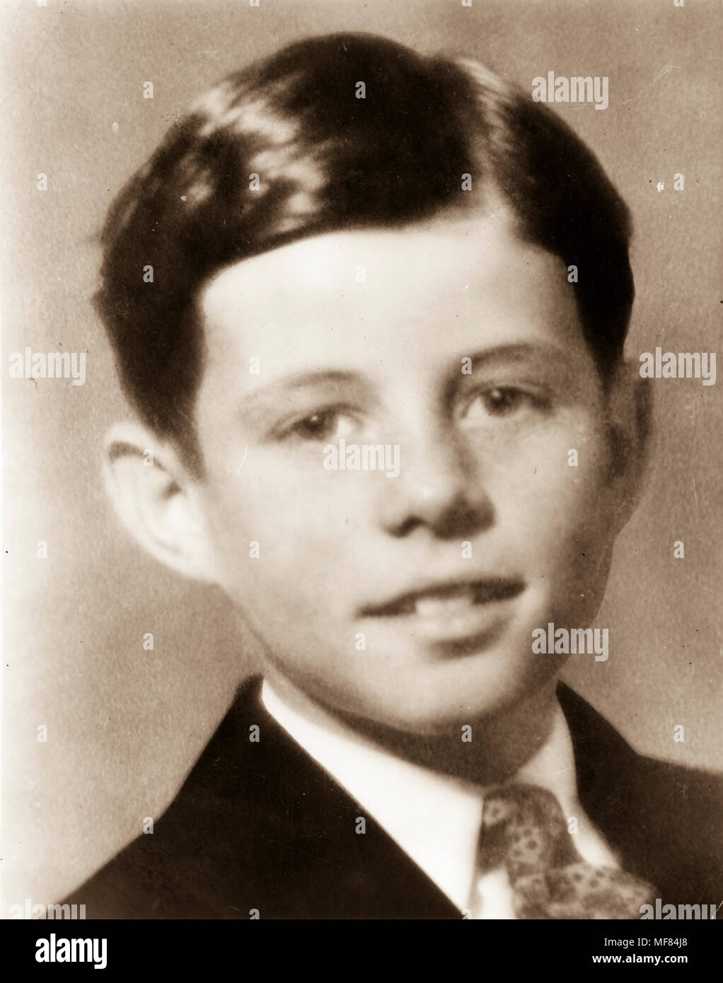 PC6 c. 1926/1927 Portrait de John F. Kennedy. Le président John F. Kennedy comme un garçon. Photos : John F. Kennedy Presidential Library and Museum, Boston. Banque D'Images