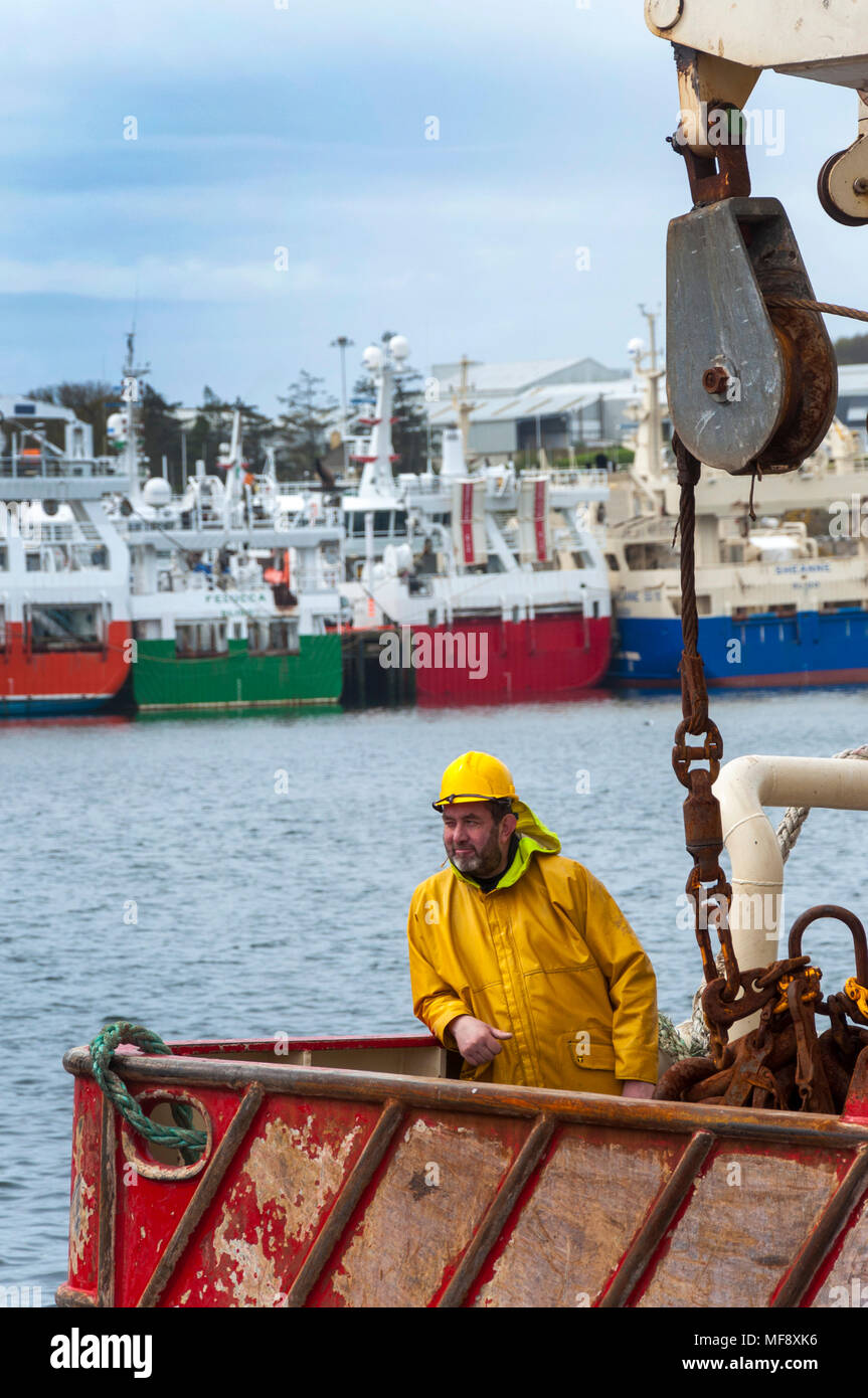 Killybegs, comté de Donegal, Irlande la météo. 24 avril 2018. L'image en Irlande's premier port de pêche sur la côte ouest. Crédit : Richard Wayman/Alamy Live News Banque D'Images