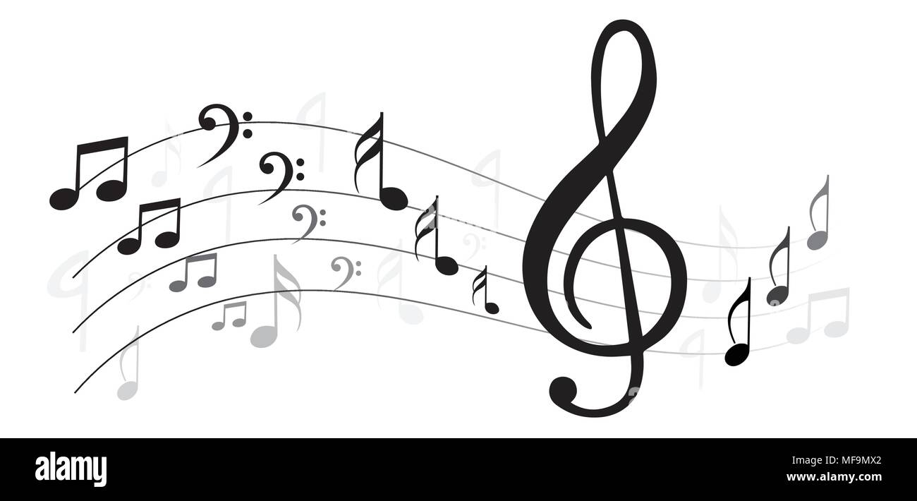 Background note de musique Illustration de Vecteur