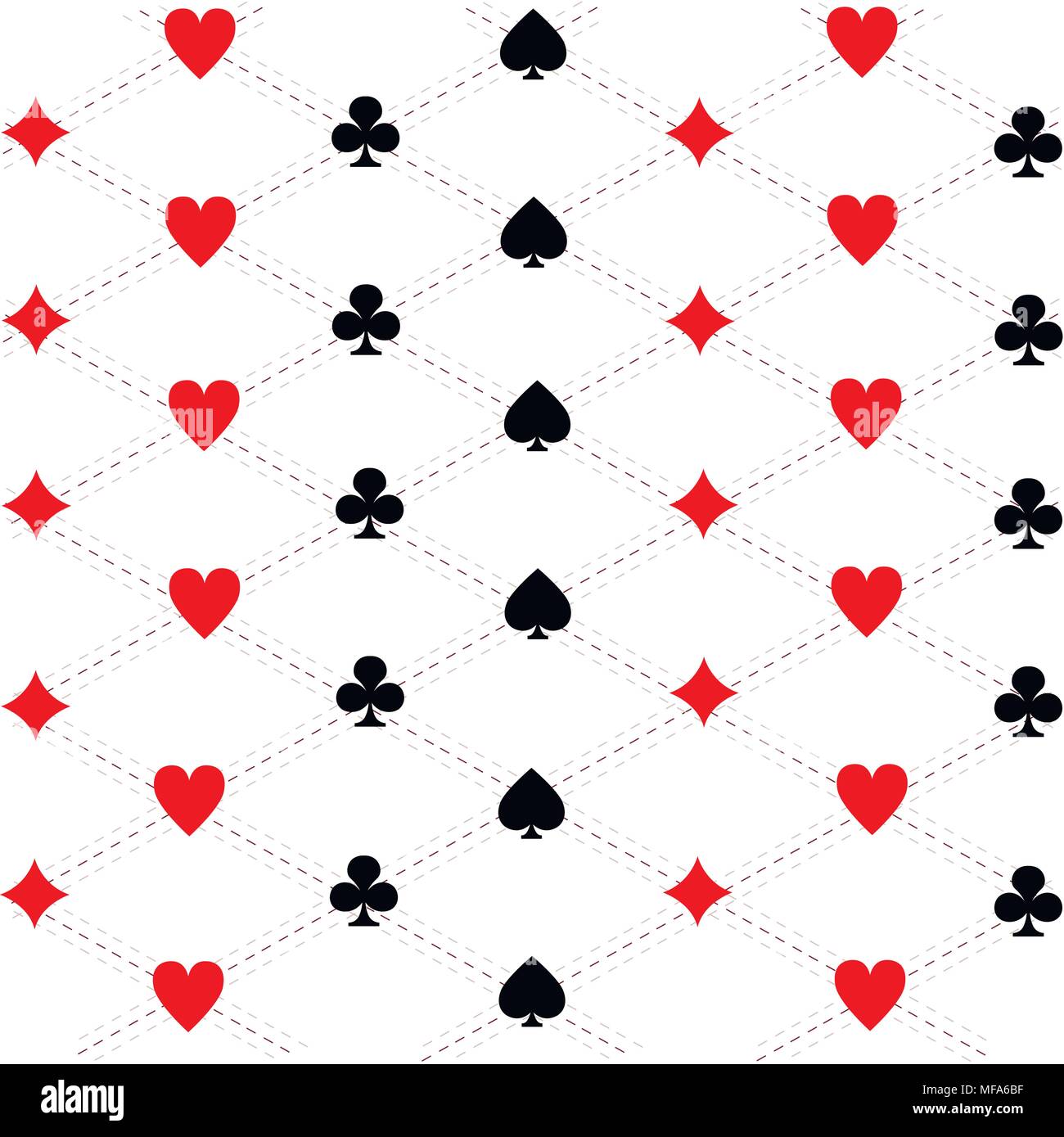 Motif de l'arrière transparente de fabriquer des cartes de jeu. Vector illustration sur fond blanc. La page du site Web et mobile app design. Illustration de Vecteur