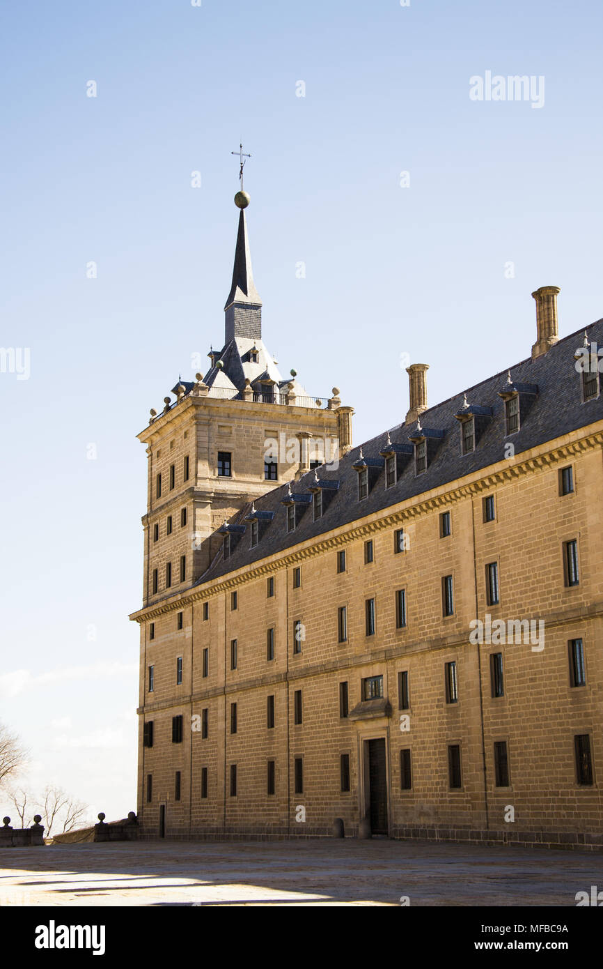 Monastère Royal de San Lorenzo de El Escorial, Madrid, Espagne Banque D'Images