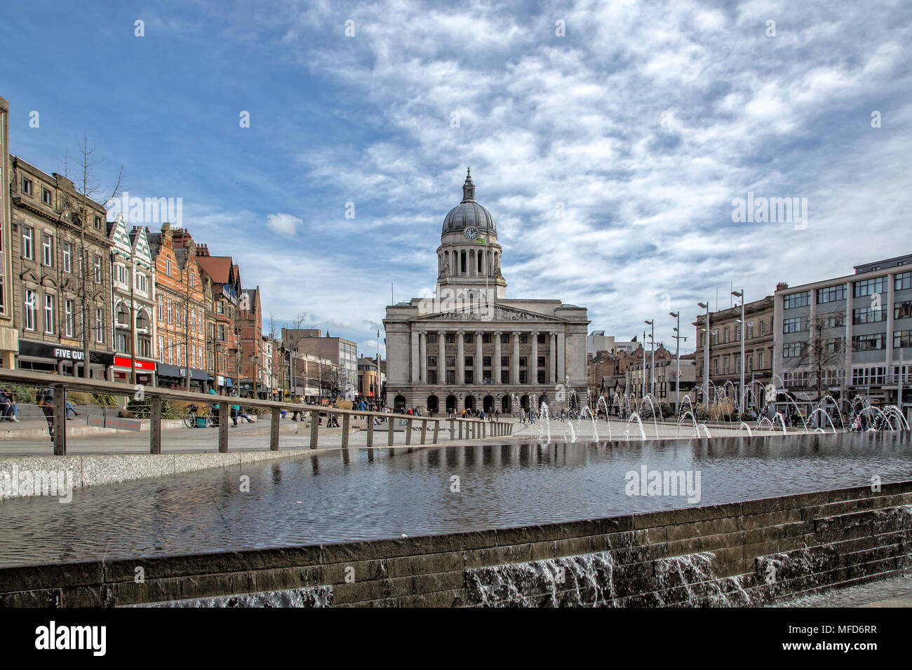 Conseil de Nottingham Nottingham maison donnant sur la place du Vieux Marché Banque D'Images